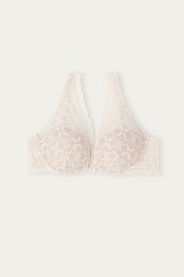 Intimssimi Giorgia Balconette Bra in Lace Natural | ILNZX85717