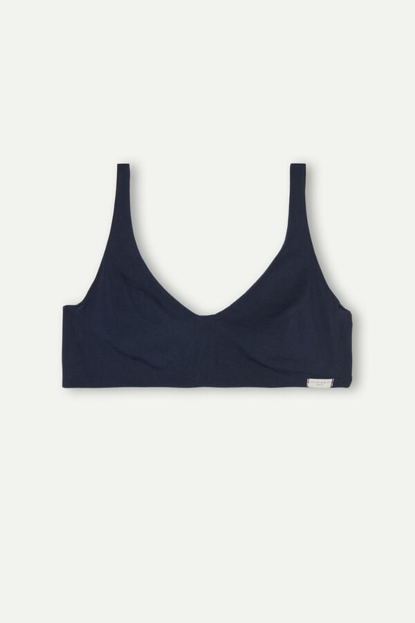 Intimssimi Greta Balconette Bra in Cotton Blue | YILVQ65519