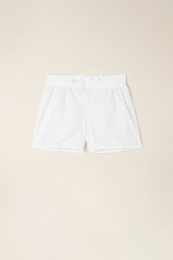 Intimssimi Hello Sunshine Sangallo Lace Shorts White | ILEGJ23568