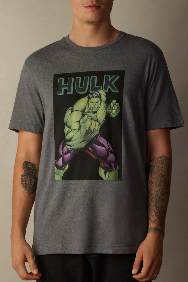 Intimssimi Hulk Print T-shirt Dark Grey | BILSO11098