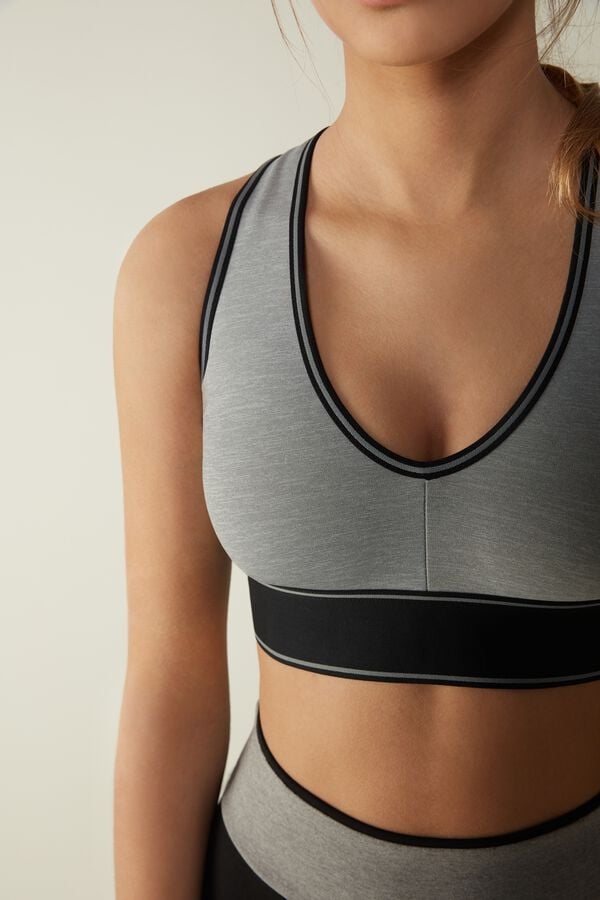 Intimssimi In Action Bra with Supima® Cotton Lining Grey | AILWC43918