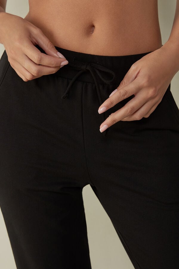 Intimssimi In Action Plush Jogger Pants Black | AILWC97090