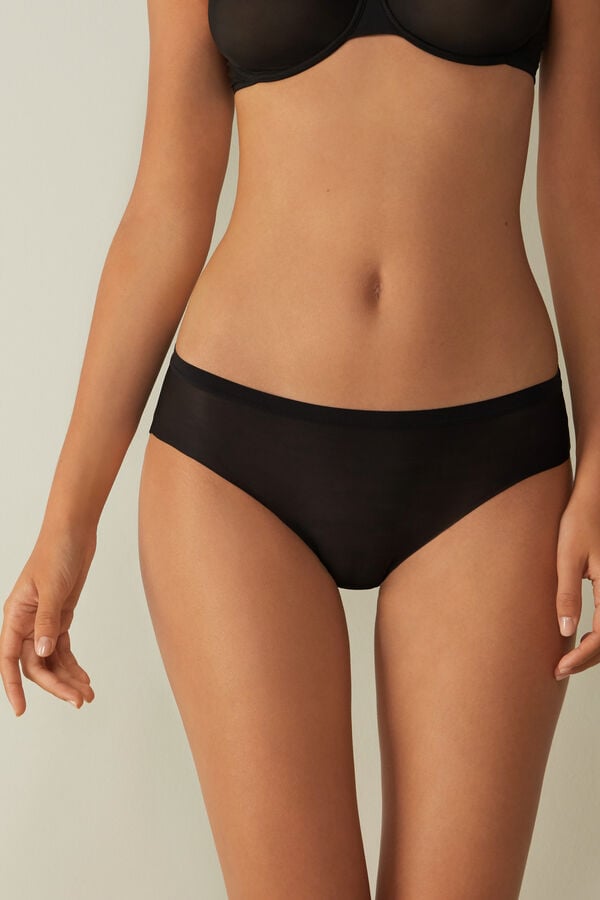 Intimssimi Invisible Touch Briefs Black | QILUV69045