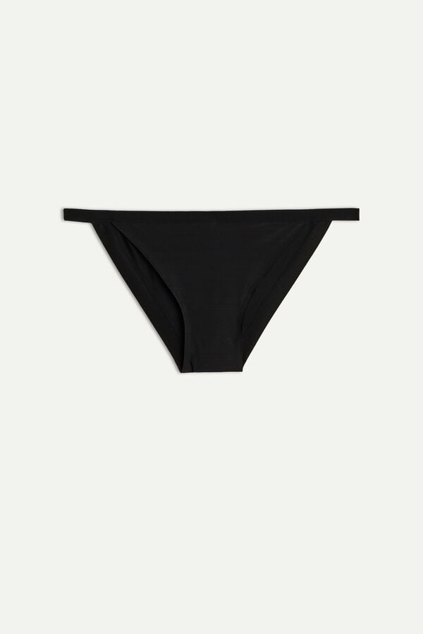 Intimssimi Invisible Touch String Panties Black | ILQCS23125