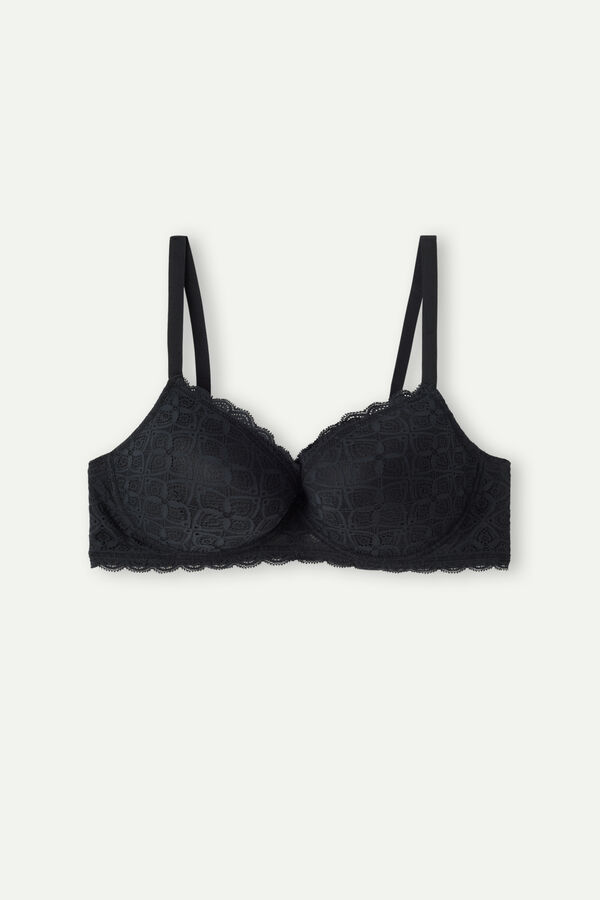 Intimssimi Irina Balconette Bra in Lace Black | PILQX48858