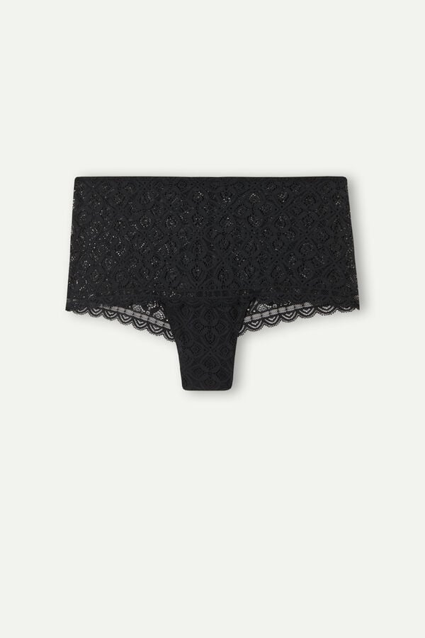 Intimssimi Lace Hipster Black | UILTG95786