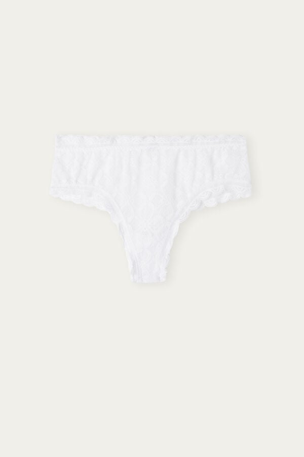 Intimssimi Lace Hipster Brazilian White | YILVQ42374