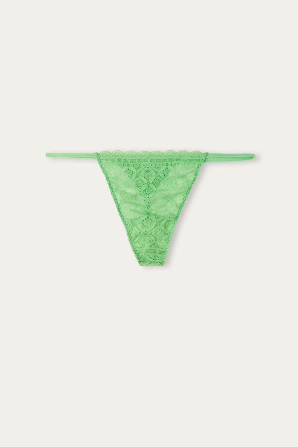 Intimssimi Lace String Thong Green | FILUI11200