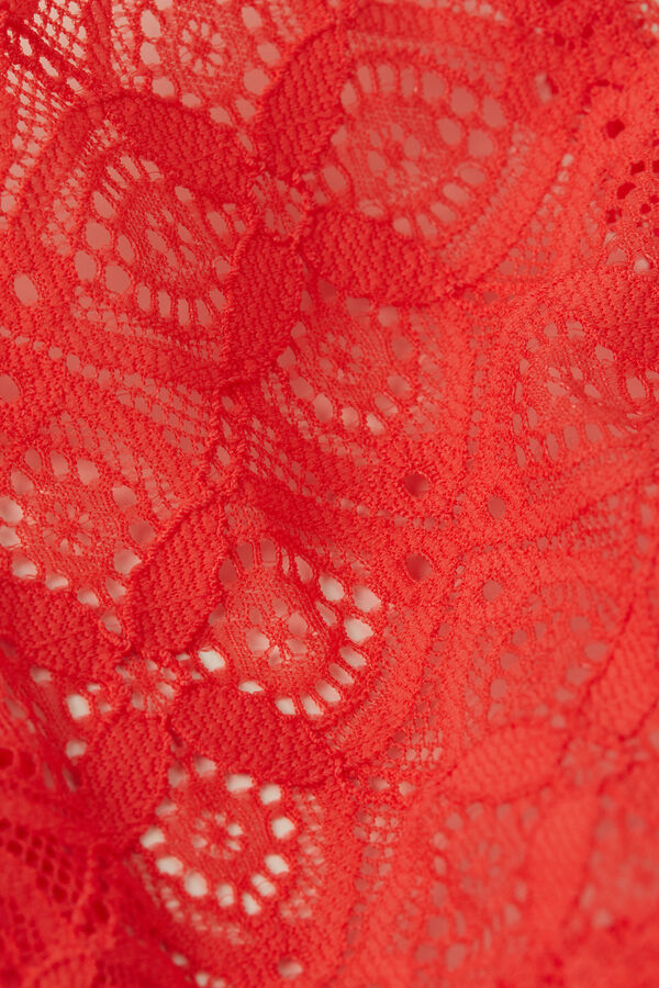 Intimssimi Lace String Thong Orange | ZILNQ86278