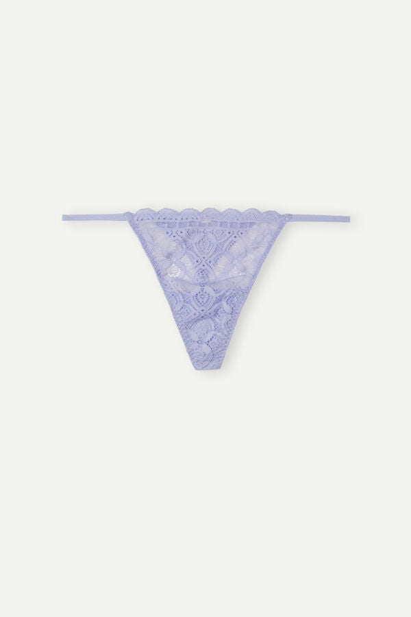 Intimssimi Lace String Thong Violet | ILIIZ63523