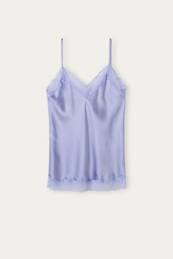 Intimssimi Lace and Silk Top Violet | ILDYB80682