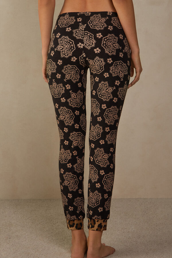 Intimssimi Lady Animalier Modal Cuffed Pants Print | ILJVR33915