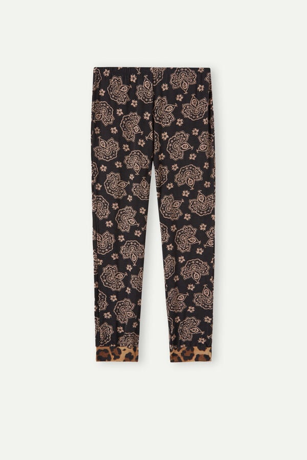 Intimssimi Lady Animalier Modal Cuffed Pants Print | ILJVR33915