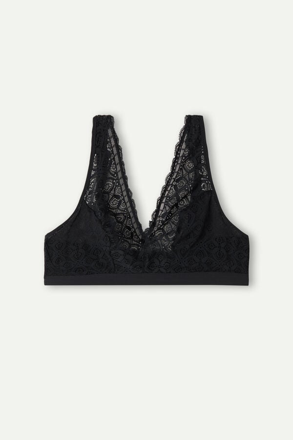 Intimssimi Lara Triangle Bra in Lace Black | LILTR42908