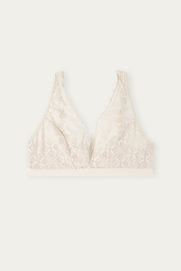 Intimssimi Lara Triangle Bra in Lace Natural | ILIIZ37444