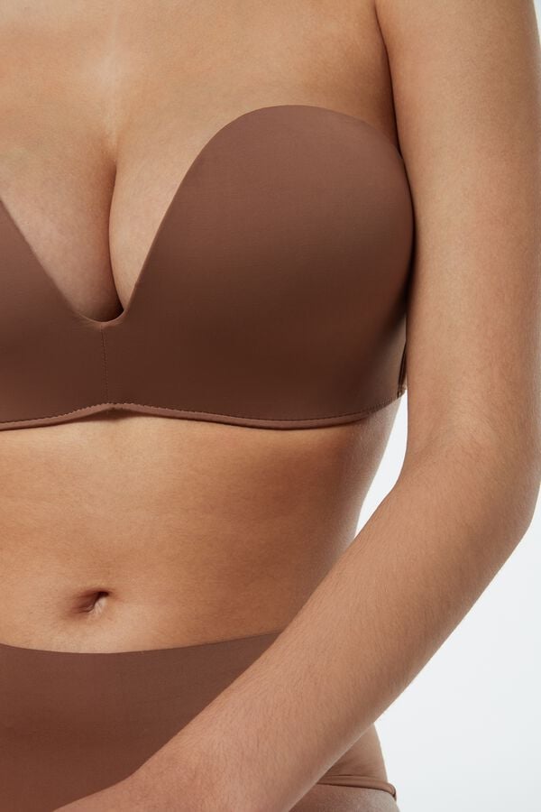 Intimssimi Laura Microfiber Bandeau Bra Natural | ILDFL93536