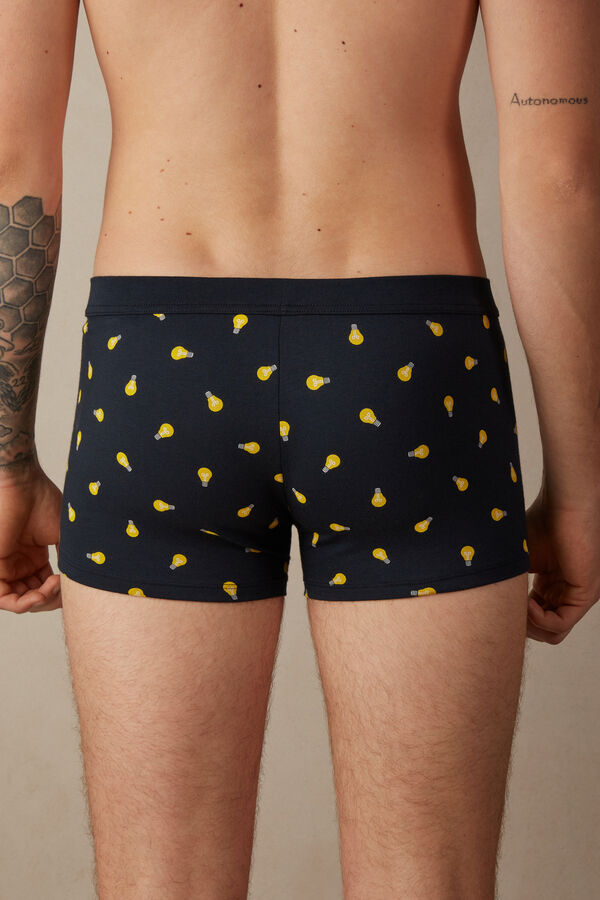 Intimssimi Light Bulb Boxers in Stretch Supima® Cotton Blue | ILCIF74807