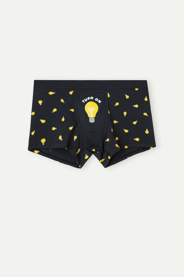 Intimssimi Light Bulb Boxers in Stretch Supima® Cotton Blue | ILCIF74807