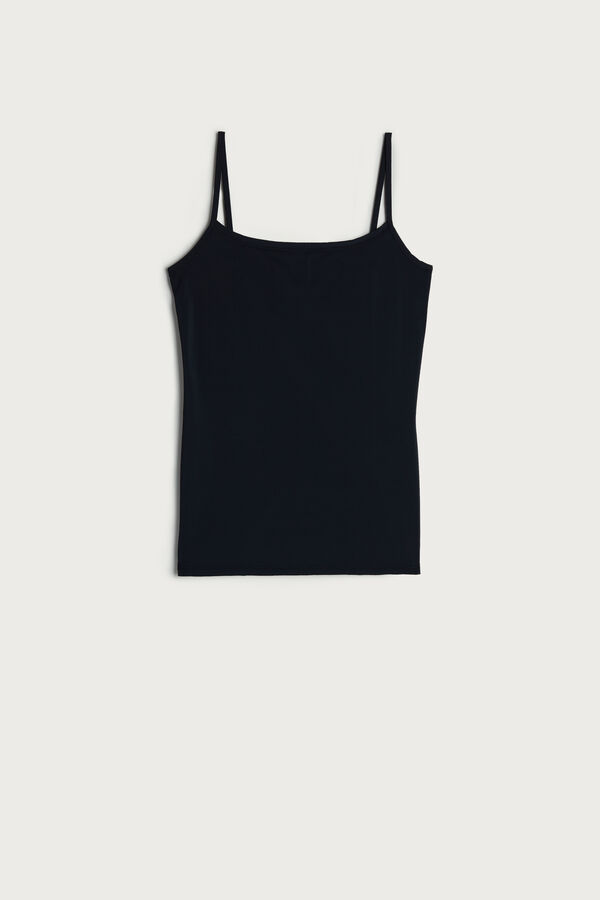 Intimssimi Light Microfiber Cami Black | ILJZR93467