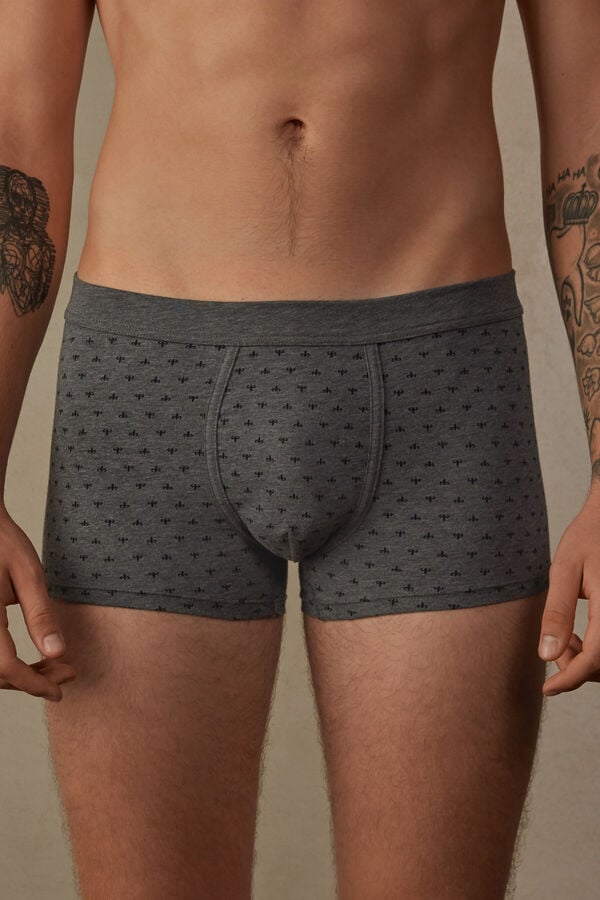 Intimssimi Lily Boxers in Stretch Supima® Cotton Grey | ILJKU80598