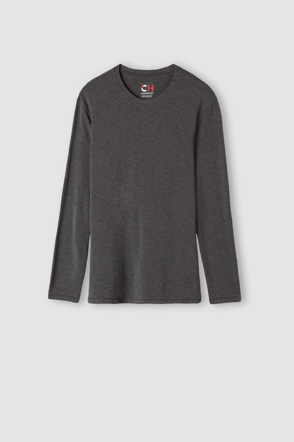 Intimssimi Long-Sleeve Modal-Cashmere Top Dark Grey | ILQAV97516