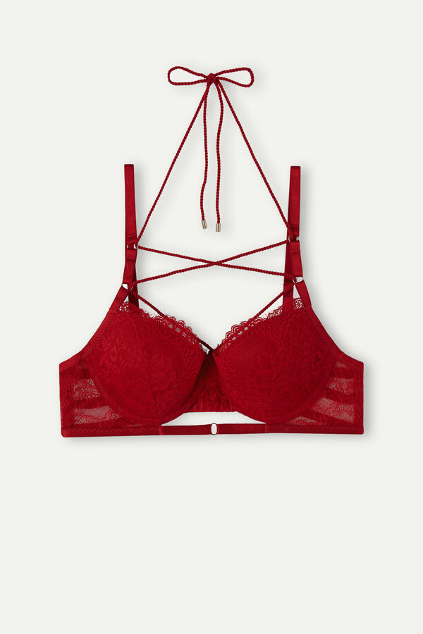 Intimssimi Loosen Heartstrings Sofia Balconette Bra Red | ILDFL21672