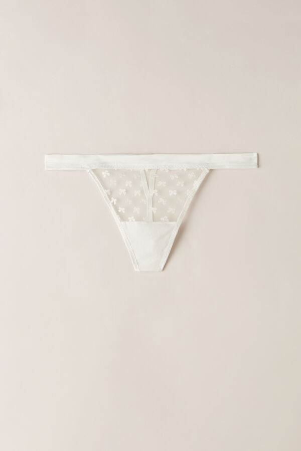 Intimssimi Love Cadeau String Thong White | QILWA50319