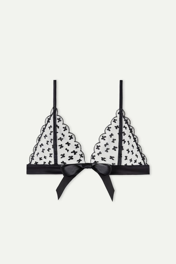 Intimssimi Love Cadeau Triangle Bra Black | YILVQ22156