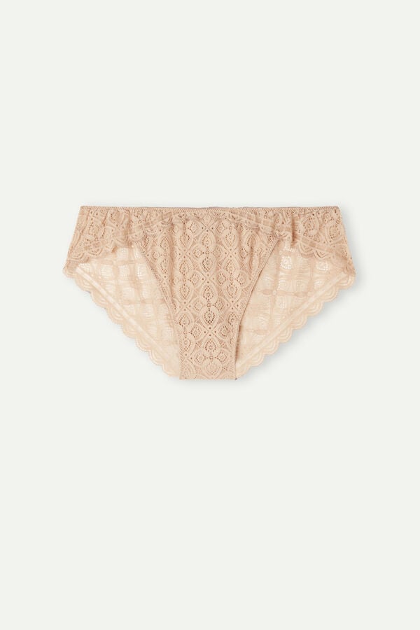 Intimssimi Low Rise Lace Panties Natural | TILWZ16162