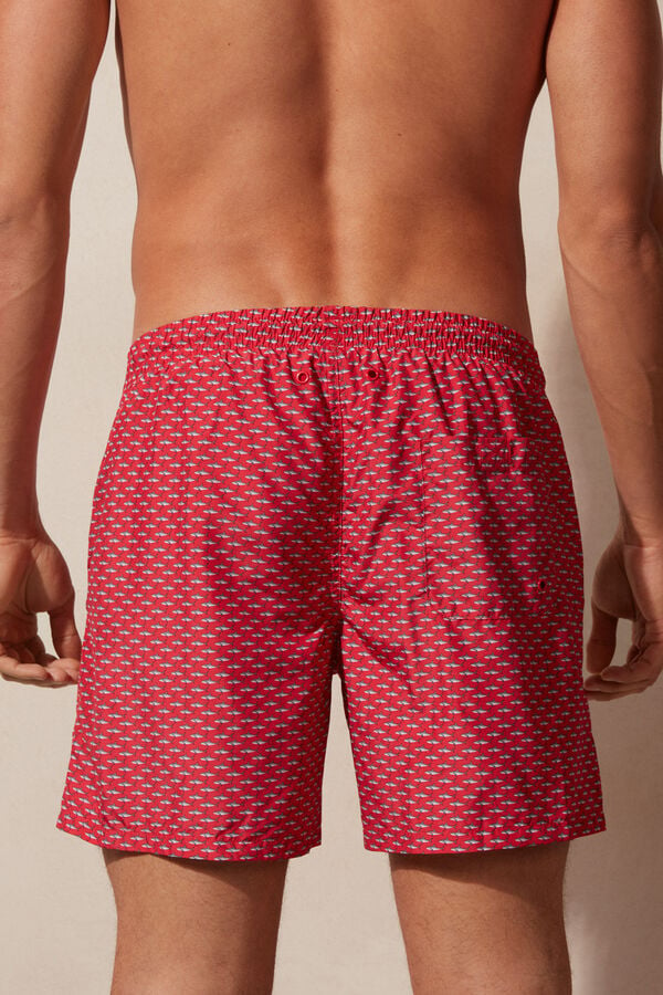 Intimssimi Micro Shark Print Swim Trunks Print | BILSD33569