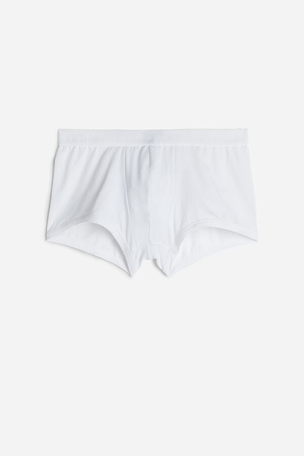 Intimssimi Microfiber Logo Boxer Shorts White | AILDF41132