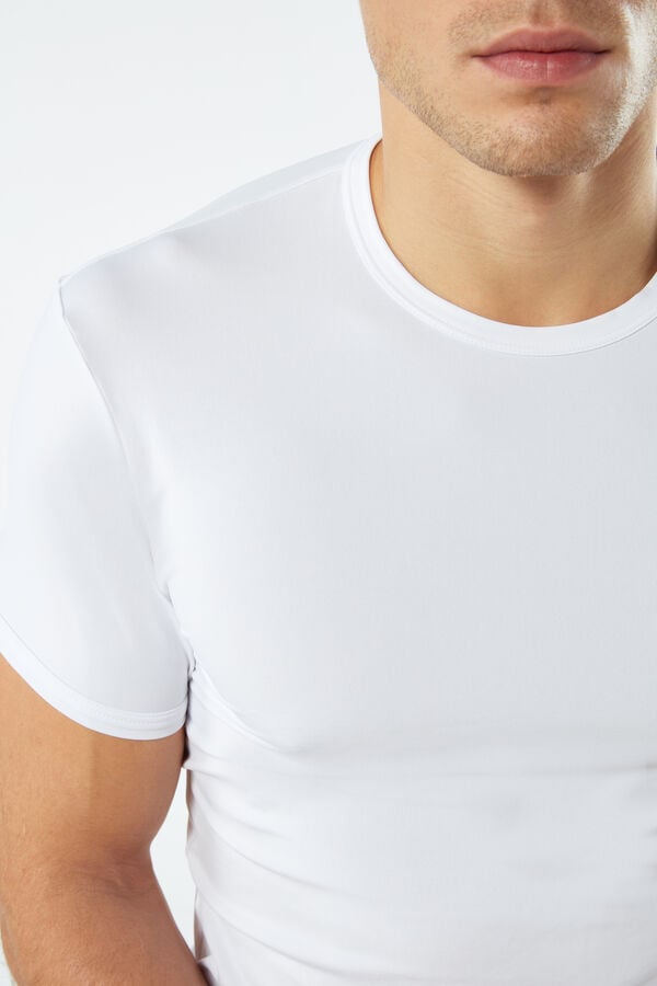 Intimssimi Microfiber T-shirt White | MILHR45962