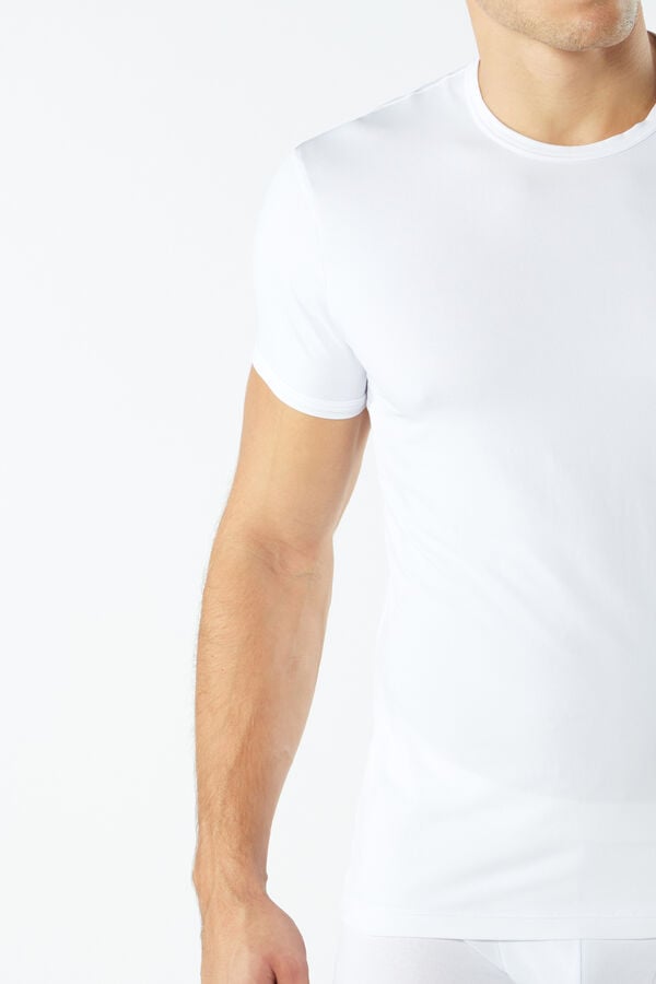 Intimssimi Microfiber T-shirt White | ZILNQ78331