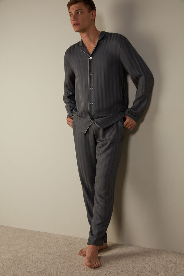 Intimssimi Modal Pajama Set Grey | SILVO64270