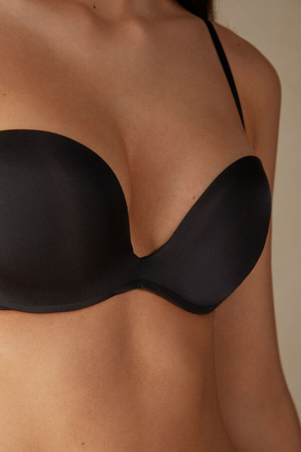 Intimssimi Monica Bandeau Bra in Ultralight Microfiber Black | TILWZ67733