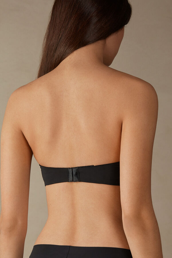 Intimssimi Monica Bandeau Bra in Ultralight Microfiber Black | TILWZ67733