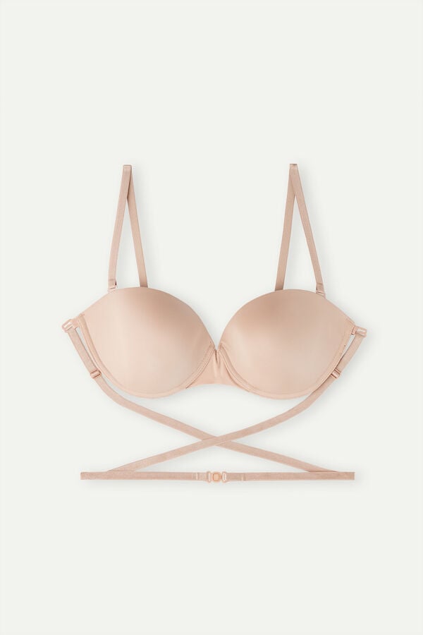 Intimssimi Multi-functional Anna Balconette Bra in Ultralight Microfiber Natural | ILNEJ41340