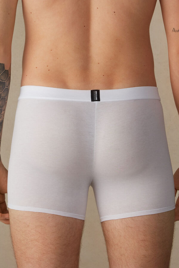 Intimssimi Natural Fresh Supima® Cotton Boxers White | AILDF58484