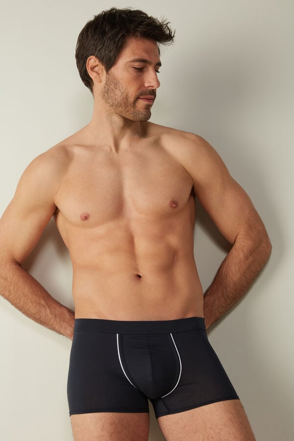 Intimssimi Natural Fresh Supima® Cotton Boxers Blue | DILVO24340