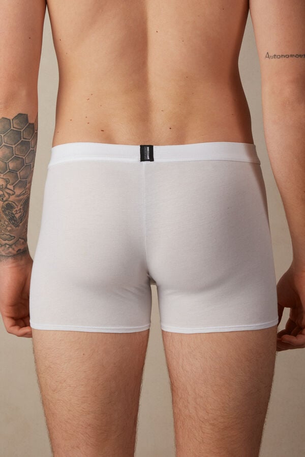 Intimssimi Natural Fresh Supima® Cotton Boxers White | ILCVG72066