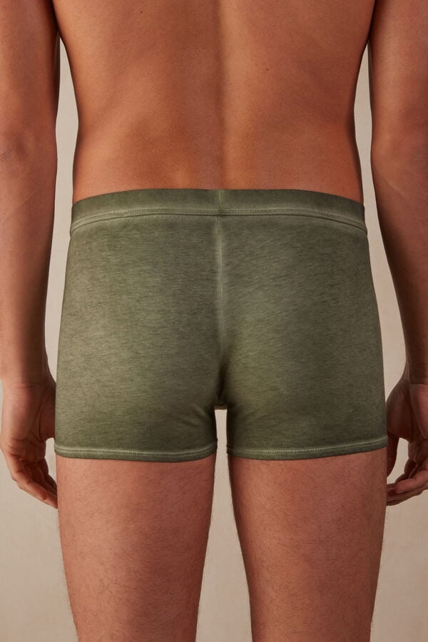 Intimssimi Natural Fresh Supima® Cotton Boxers Green | ILICD45923