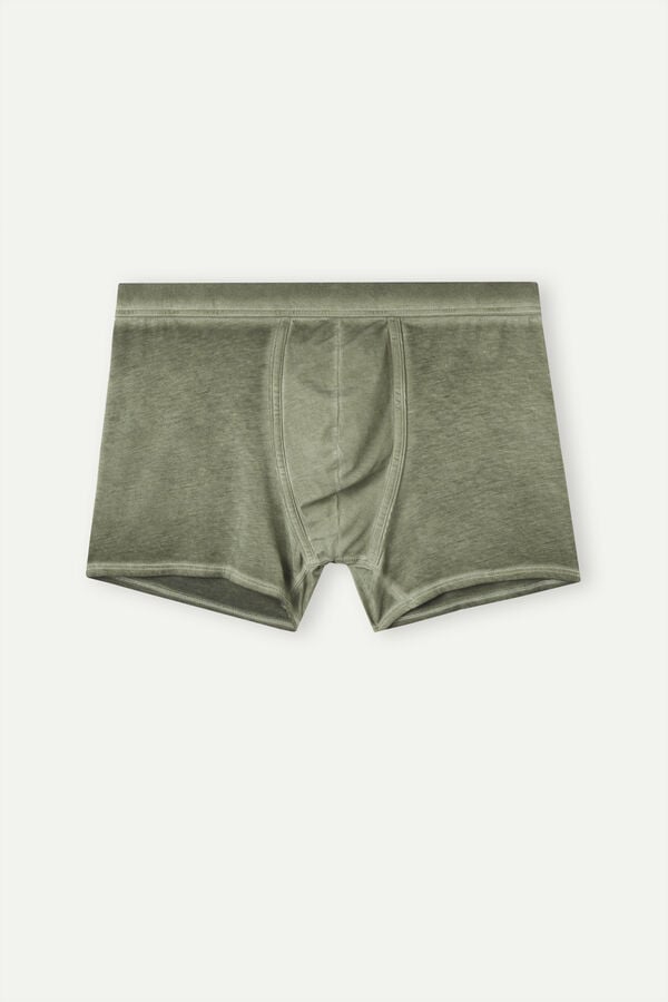 Intimssimi Natural Fresh Supima® Cotton Boxers Green | ILICD45923