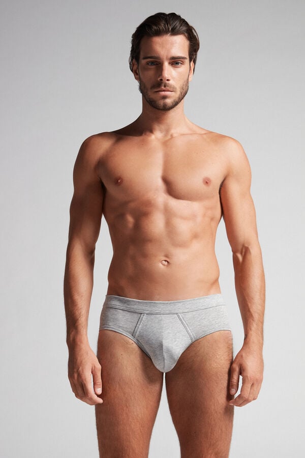 Intimssimi Natural Fresh Supima® Cotton Briefs Grey | ILJBT32897