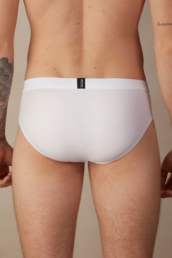 Intimssimi Natural Fresh Supima® Cotton Briefs White | ILJKU59306