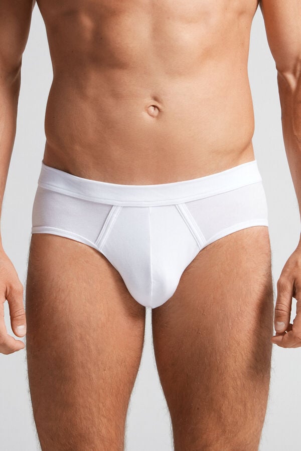 Intimssimi Natural Fresh Supima® Cotton Briefs White | ILQAV40311