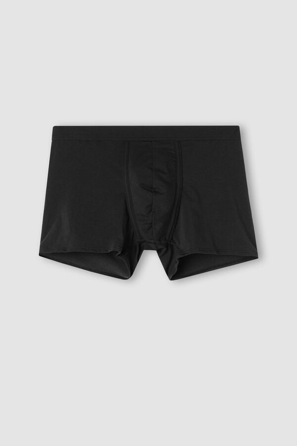 Intimssimi Natural Fresh Supima® Cotton Boxers Black | MILFT16093