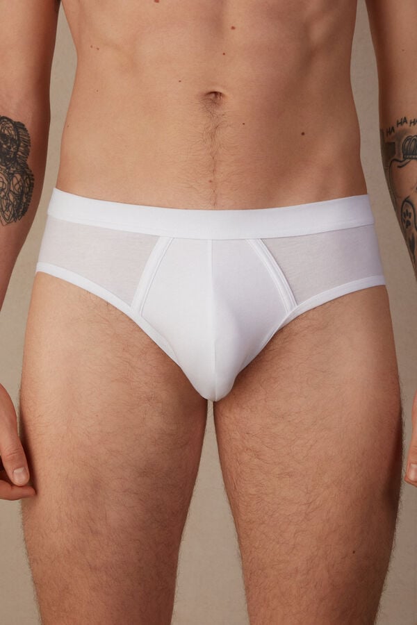 Intimssimi Natural Fresh Supima® Cotton Briefs White | PILQX87578