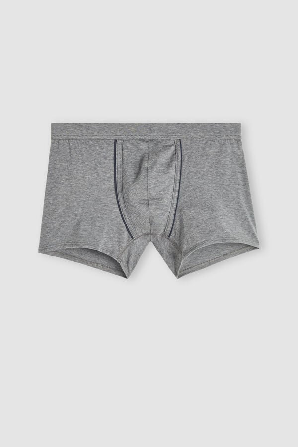 Intimssimi Natural Fresh Supima® Cotton Boxers Dark Grey | QILWA73326