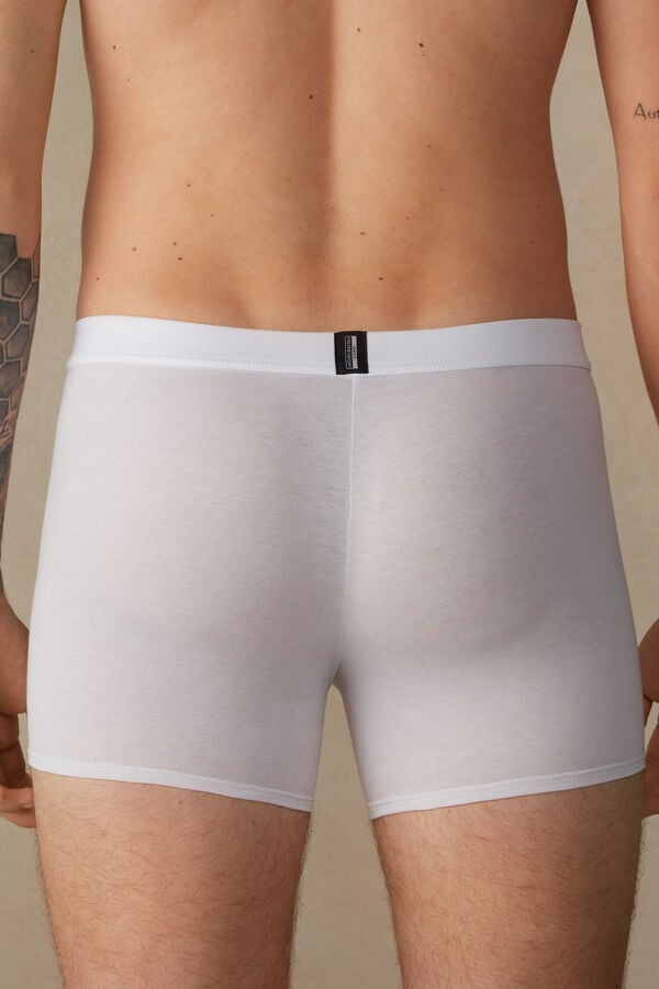 Intimssimi Natural Fresh Supima® Cotton Boxers White | ZILMJ36428