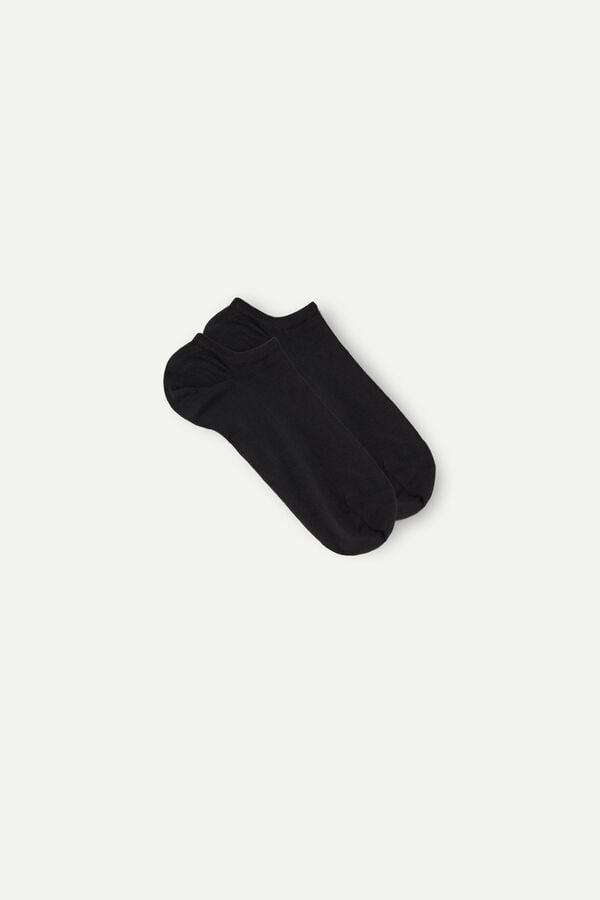 Intimssimi No-show Socks in Supima® Cotton Black | EILVG59947